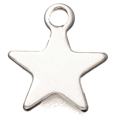 Stainless Steel Charm Star 07 Small 9x8mm (50) Original