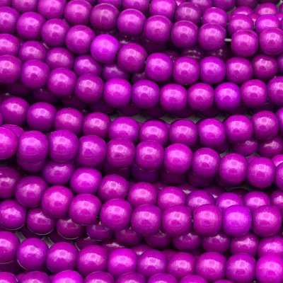Howlite (Synthetic) Beads Round 6mm (65) Purple