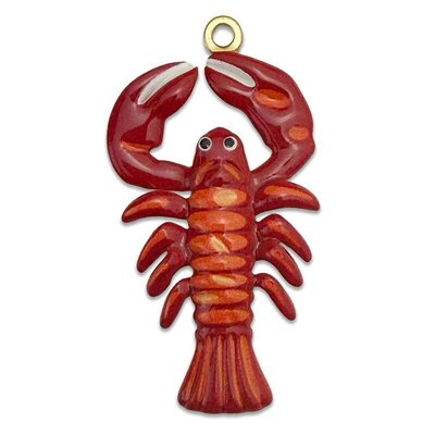 Stainless Steel Pendant Premium Collection Lobster 38x20mm (1) 304 18K Gold