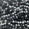 Imperial Crystal Bead Rondelle 3x4mm (130) Black w/Half Metallic Silver