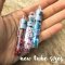 Japanese Toho Seed Beads 4mm Cube Inside-Color Aqua/Bubble Gum Pink-Lined TC-04-937