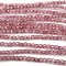 Czech Faceted Round Firepolished Glass Beads 3mm (50) Luster - Transparent Topaz/Pink