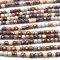 Czech Faceted Round Firepolished Glass Beads 3mm (50) Opaque Luster Mix