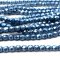 Czech Faceted Round Firepolished Glass Beads 6mm (25) ColorTrends: Sueded Gold Provence