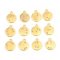 Cast Metal Charms Constellation Set 17x14mm (12) Gold