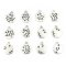Cast Metal Charms Constellation Set 17x14mm (12) Antique Silver
