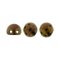 SALE Cabochon Bead CzechMates 2-Hole 7mm Dk Bronze 396-06-14415