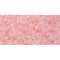 Japanese Toho Seed Beads Tube Round 8/0 Dyed-Rainbow Ballerina Pink TR-08-171