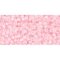 Japanese Toho Seed Beads Tube Round 11/0 Dyed-Rainbow Ballerina Pink TR-11-171