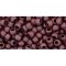 Japanese Toho Seed Beads Tube Round 8/0 Frosted Dk Bronze TR-08-222F
