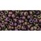 Japanese Toho Seed Beads Tube Round 8/0 Frosted Metallic Iris - Purple TR-08-85F