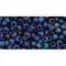 Japanese Toho Seed Beads Tube Round 8/0 Frosted Metallic Nebula TR-08-82F
