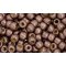 Japanese Toho Seed Beads Tube Round 6/0 PermaFinish - Galvanized Matte Mocha Frost TR-06-PF556F