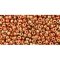 Japanese Toho Seed Beads Tube Round 11/0 Gilded Marble Orange TR-11-1707