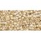 Japanese Toho Seed Beads Tube Round 11/0 Gold-Lined Crystal TR-11-989