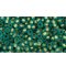 Japanese Toho Seed Beads Tube Round 11/0 Gold-Lined Frosted Aqua TR-11-995F