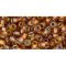 Japanese Toho Seed Beads Tube Round 8/0 Gold-Lined Topaz TR-08-278