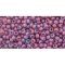 Japanese Toho Seed Beads Tube Round 11/0 Gold-Lustered Matte Plum TR-11-625F