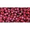 Japanese Toho Seed Beads Tube Round 8/0 Gold-Lustered Raspberry TR-08-332