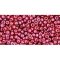 Japanese Toho Seed Beads Tube Round 11/0 Gold-Lustered Raspberry TR-11-332