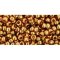 Japanese Toho Seed Beads Tube Round 8/0 Gold-Lustered Transparent Pink TR-08-421