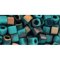 Japanese Toho Seed Beads 4mm Cube HYBRID Apollo - Frosted Turquoise TC-04-Y857F