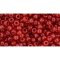 Japanese Toho Seed Beads Tube Round 8/0 HYBRID ColorTrends: Milky - Aurora Red TR-08-YPS0022