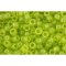 Japanese Toho Seed Beads Tube Round 8/0 HYBRID Sueded Gold Transparent Lime Green TR-08-Y620