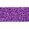 Japanese Toho Seed Beads Tube Round 15/0 Higher-Metallic Grape TR-15-461