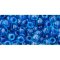 Japanese Toho Seed Beads Tube Round 6/0 Inside-Color Aqua/Capri-Lined TR-06-932