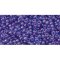 Japanese Toho Seed Beads Tube Round 11/0 Inside-Color Aqua/Purple-Lined TR-11-252