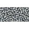 Japanese Toho Seed Beads Tube Round 11/0 Inside-Color Black Diamond/White-Lined TR-11-371