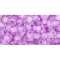 Japanese Toho Seed Beads Tube Round 6/0 Inside-Color Crystal/Lilac-Lined TR-06-943