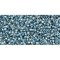 Japanese Toho Seed Beads Tube Round 15/0 Inside-Color Crystal/Metallic Blue-Lined TR-15-288