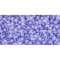 Japanese Toho Seed Beads Tube Round 11/0 Inside-Color Crystal/Neon Purple-Lined TR-11-977