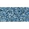 Japanese Toho Seed Beads Tube Round 11/0 Inside-Color Crystal/Capri-Lined TR-11-347