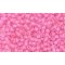 Japanese Toho Seed Beads Tube Round 11/0 Inside-Color Crystal/Carnation-Lined TR-11-965
