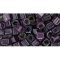 Japanese Toho Seed Beads 4mm Cube Inside-Color Gray/Magenta-Lined TC-04-1076