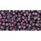 Japanese Toho Seed Beads Tube Round 11/0 Inside-Color Gray/Magenta-Lined TR-11-1076