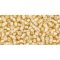Japanese Toho Seed Beads Tube Round 11/0 Inside-Color Jonquil/White-Lined TR-11-948