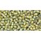 Japanese Toho Seed Beads Tube Round 11/0 Inside-Color Luster Black Diamond/Opaque Yellow-Lined