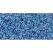 Japanese Toho Seed Beads Tube Round 15/0 Inside-Color Luster Crystal/Caribbean Blue-Lined TR-15-189