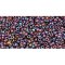 Japanese Toho Seed Beads Tube Round 15/0 Inside-Color Luster Lt Amethyst/Jet-Lined TR-15-251