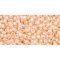 Japanese Toho Seed Beads Tube Round 11/0 Inside-Color Rainbow Crystal/Apricot-Lined TR-11-794