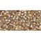 Japanese Toho Seed Beads Tube Round 11/0 Inside-Color Rainbow Crystal/Gold-Lined TR-11-268