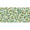 Japanese Toho Seed Beads Tube Round 11/0 Inside-Color Rainbow Lt Topaz/Sea Foam-Lined TR-11-952