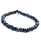Czech Faceted Seed Bead 6/0 4x3mm (50) Jet Opaque w/ Picasso Finish