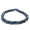 Czech Faceted Seed Bead 6/0 4x3mm (50) Lapis Blue Opaque w/ Picasso Finish