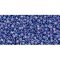 Japanese Toho Seed Beads Tube Treasure #1 11/0 Cylinder Lavender-Lined Aqua Rainbow