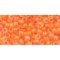 Japanese Toho Seed Beads Tube Round 8/0 Luminous Neon Orange TR-08-802